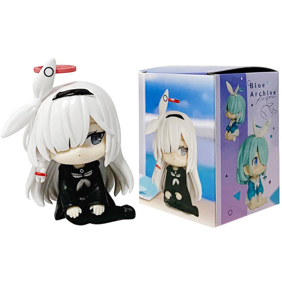 In Stock Blue Archive Plana Arona Figure Anime Collect Characters Ornaments Cute Cartoon Festival Christmas Gift PVC Poseable Articulated Scale