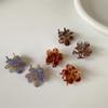 Small Women Elegant Flower grab clip Hair accessories Acetic acid Hair Claw Versatile hairpin