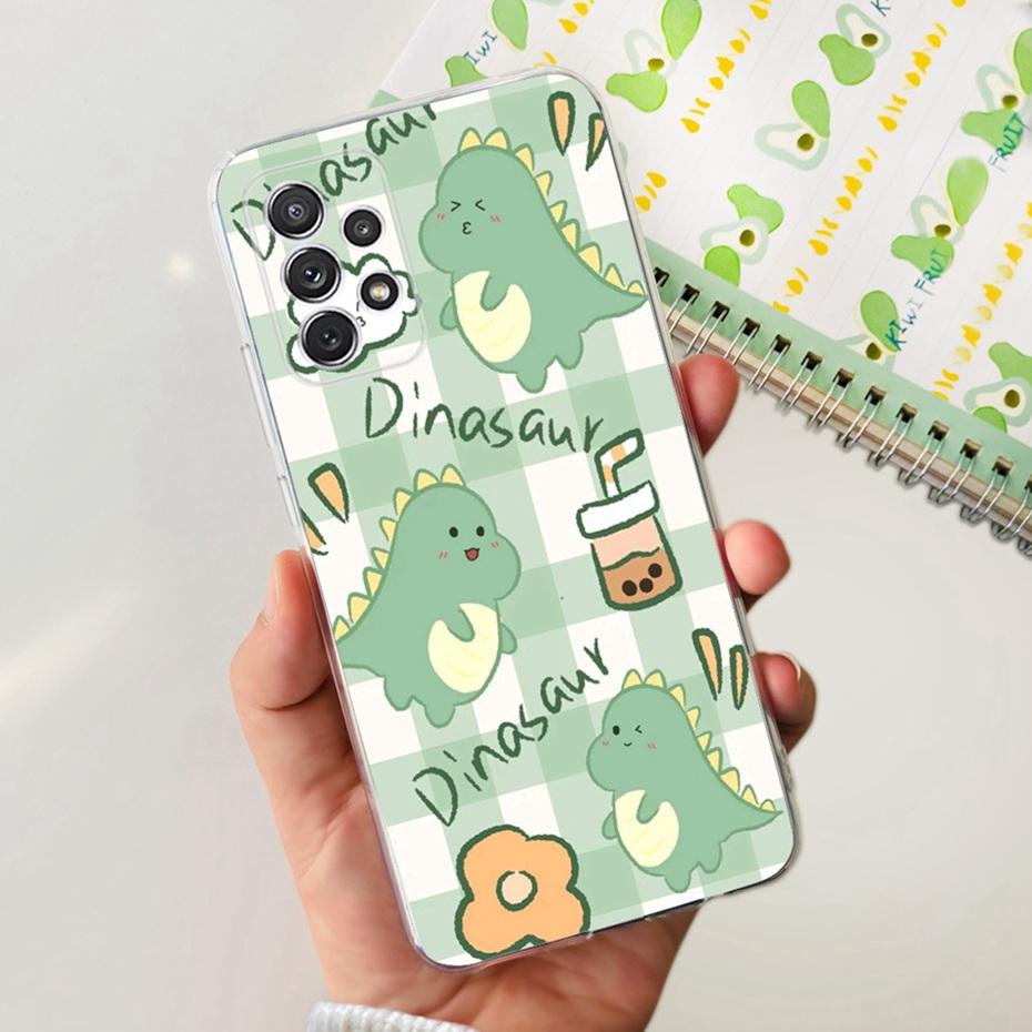 For Samsung Galaxy A32 SM-A325F Cute Flower Cat Pattern Phone Case For Samsung A32 4G Soft Silicone TPU Back Cover