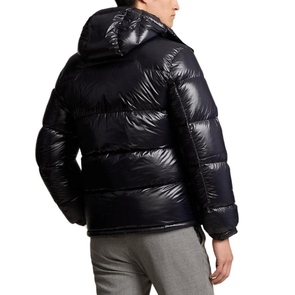 Polo Ralph Lauren Pony Embroidered Glossy Half High Neck Long Sleeve Down Jacket Men Jackets Black MNPOOTW16021456-001