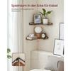 VASAGLE L- shaped Corner shelf