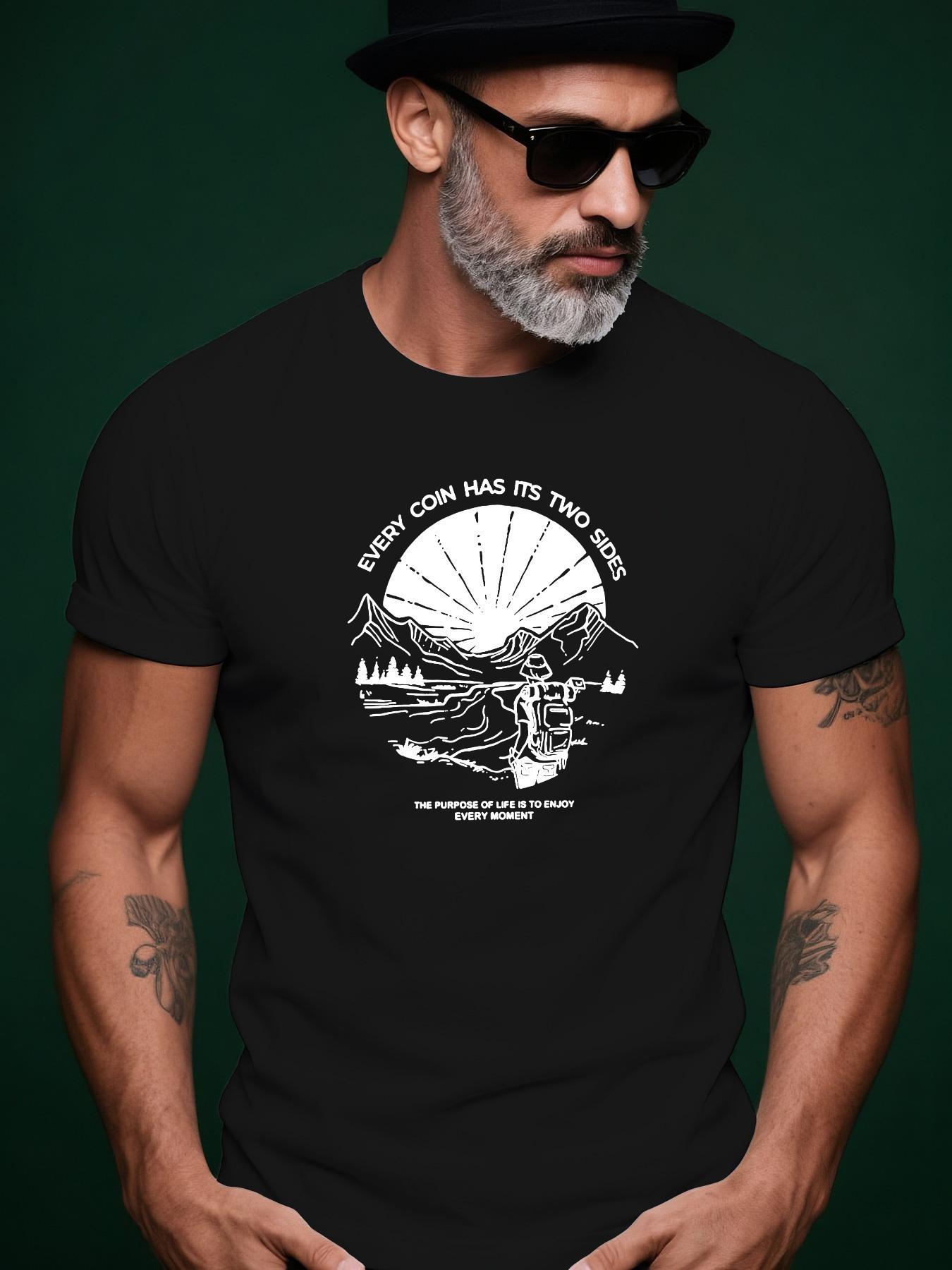 Hiking Icon Trendy Streetwear Summer Casual Round Neck Sh... XXL
