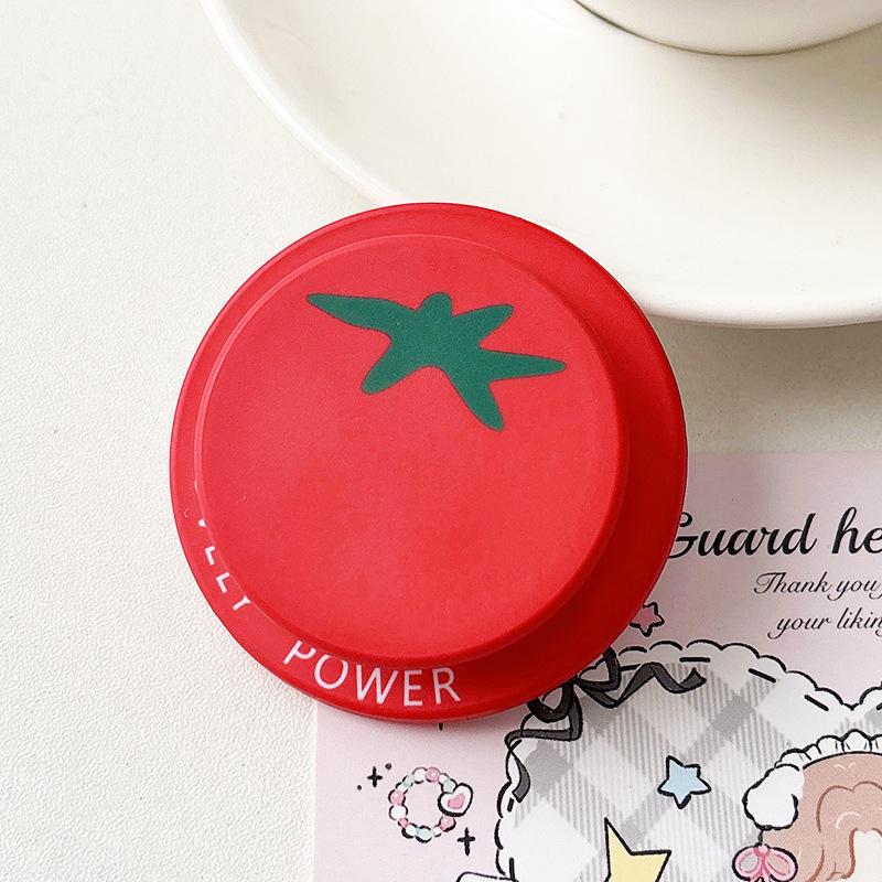 Cute Cartoon Tomato Magnetic Holder Magnetic suction sac mobile phone holder lazy desktop drama mobile phone case accessories