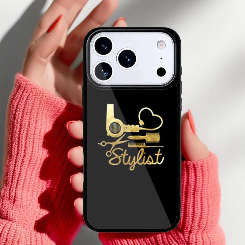 Hair Stylist Tools Phone Case for iPhone 17 16 15 14 13 Pro Max Back Cover for 12 11 Pro Coque