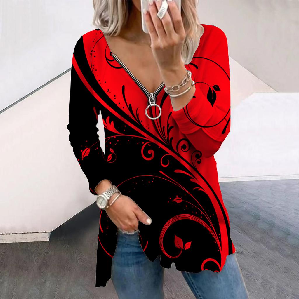 Женские осенние креативные дизайнерские футболки с длинным рукавом с ...