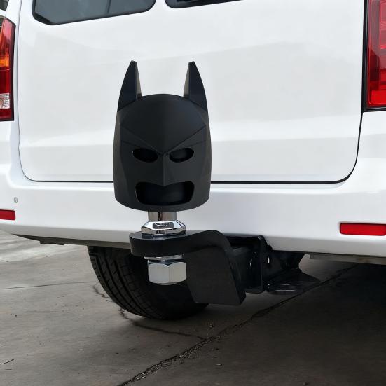 Trailer Hitch Cover Funny Bat Mask Design Trailer Ball Cover Decorative Trailer Couplings Cover