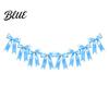 Valentine Day Backdrop Hanging Bunting Bow Pre-Strung Garland Decor 6.7FT Satin Ribbon Banner Decorations Photo Props for Birthday Baby