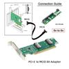 Xiwai 16x To Dual MCIO 8i VROC Mini Cool Edge IO Virtual RAID Adapter for Motherboard SSD Graphics Card PCIE5.0 PCI-Express SFF-TA-1016