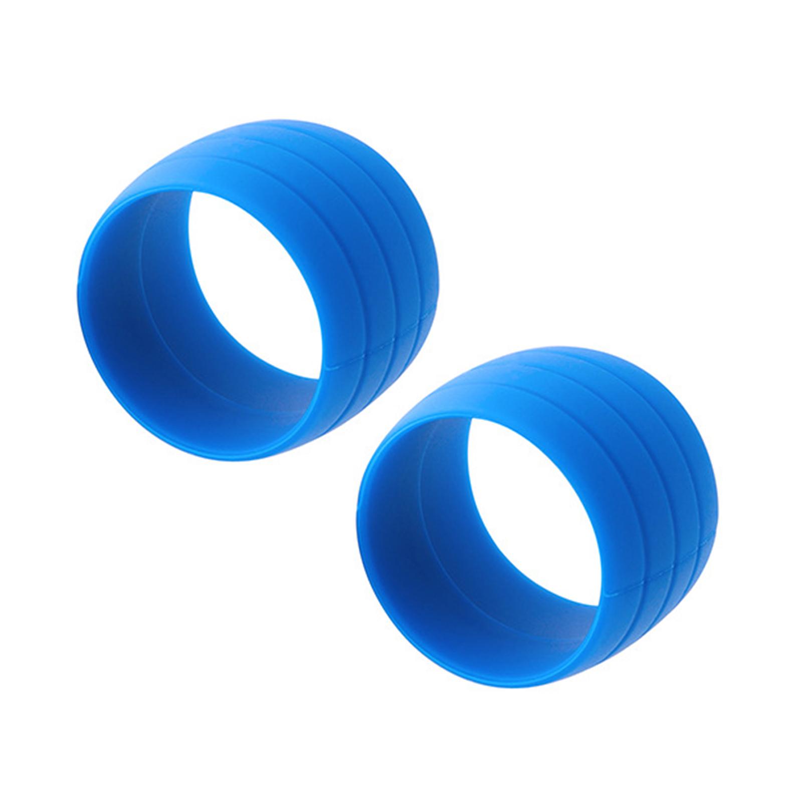 

2 шт., фиксирующие кольца для руля шоссейного велосипеда, силиконовые эластичные крепежные кольца, втулка, кольца для захвата велосипедной ручки, втулка синий