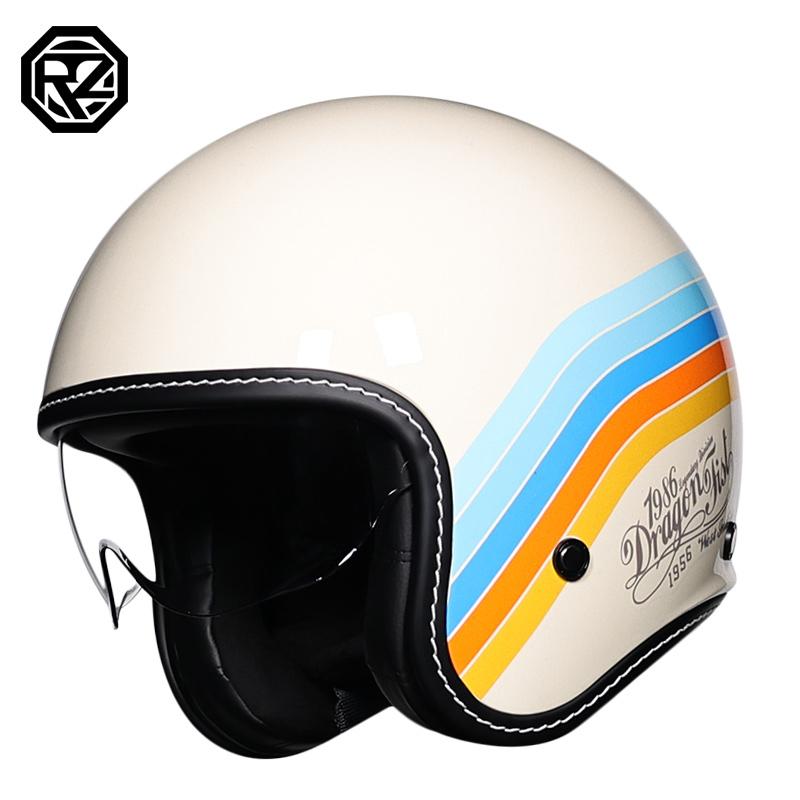ORZ-507-3/4 Open Face Motorcycle Helmet For Men Women All Season DOT Standard Durable ABS Comfort Protective Gear
