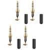 4Pcs DIY 3.5mm Jack Male Headphone Plug Converter Adapter Replacement Parts