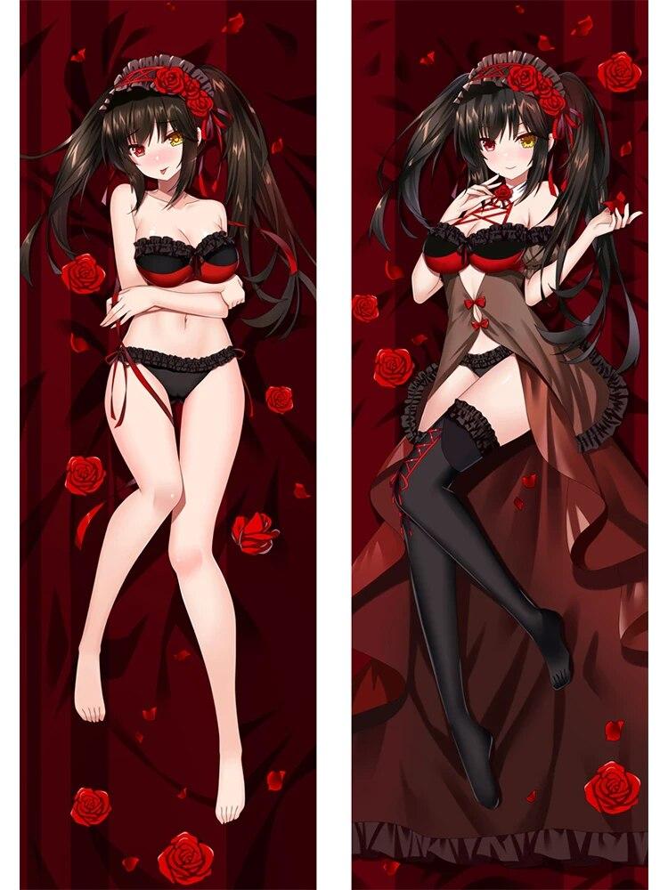 

Tokisaki Kurumi обнимающая наволочка для тела Dakimakura Date A Live аниме отаку наволочка для подушки комната A 40x120cm Peachskin