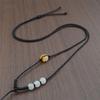 Hand-Woven Adjustable Hetian Jade Pendant Necklace for Women