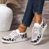 Women Casual Sneakers New Leopard Lace-up Lightweight Sneakers Women Mesh Breathable Running Shoes Women 2025 Zapatos De Mujer