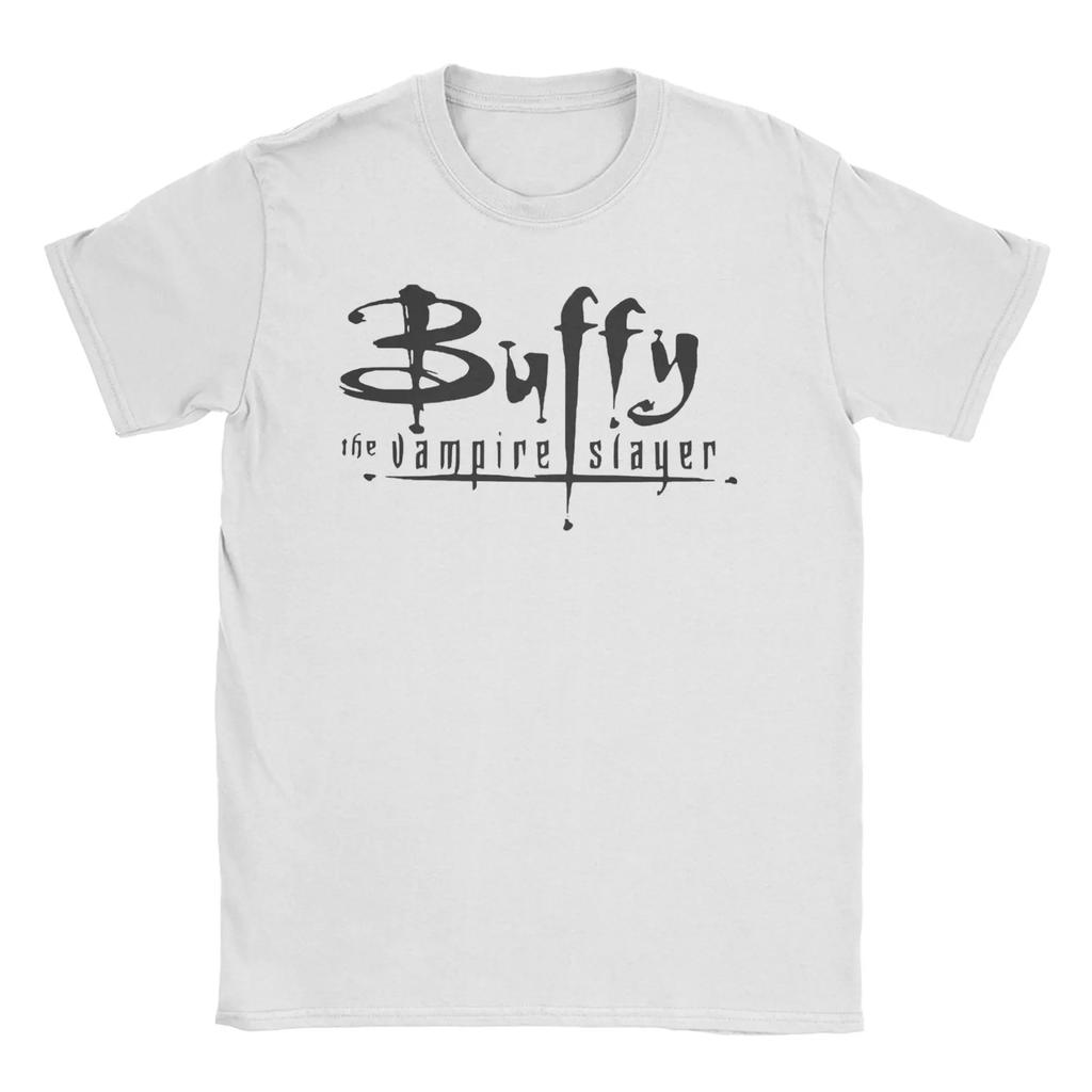 T-shirt Unisexe Femme Buffy Vampire Mashup Métal Slayer Groupe T-shirt Pur Coton Manches Courtes T-shirts Col Rond Vêtements Grande Taille