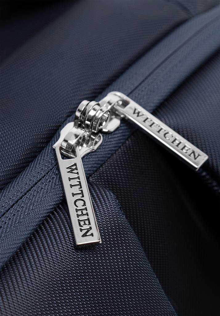 Wittchen Men's Multifunctional Travel Backpack For Airplane Navy Blue Polyester