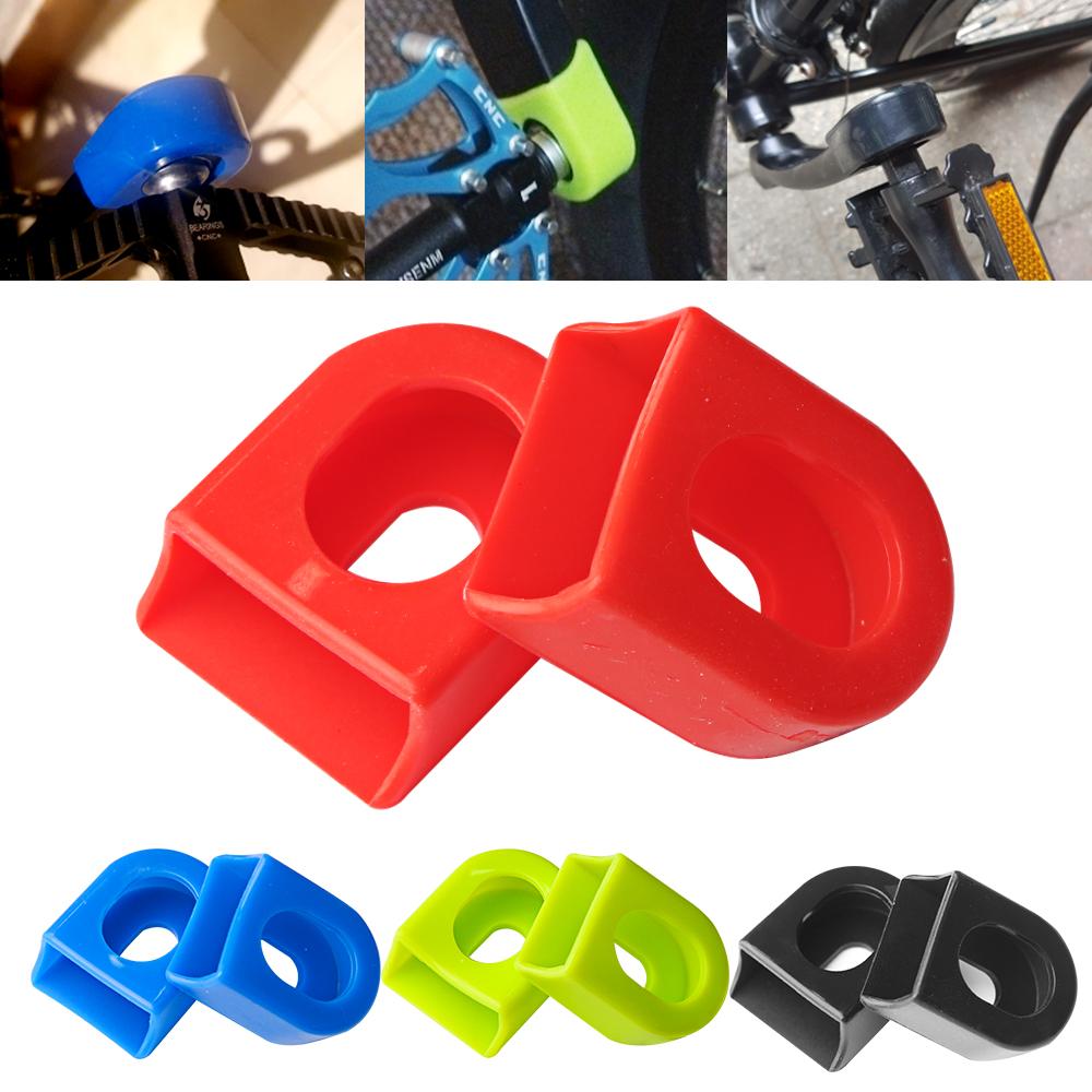 Fahrrad Silikon Kurbelabdeckung Schutz Silikonhülle Pedal Kurbelgarnitur Schutzhülle Mountain Road Bike Radfahren MTB Zubehör