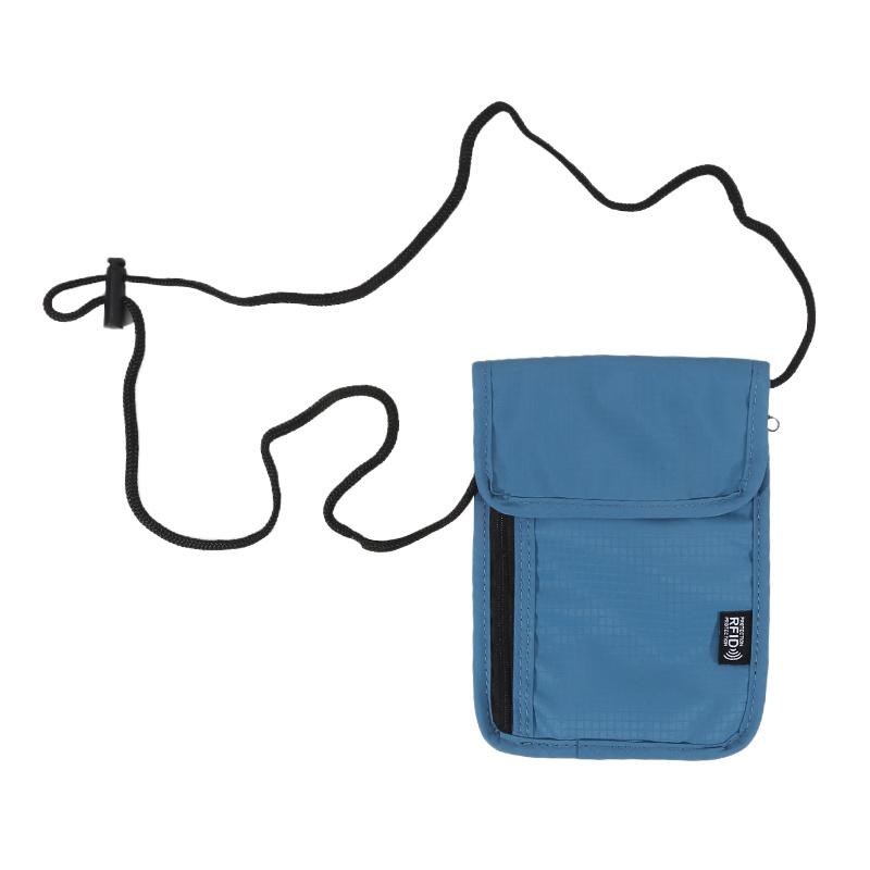 Waterproof RFID Nylon storage bag Travel document Card passport Bag Neck Wallet Money Document Card Passport Pouch