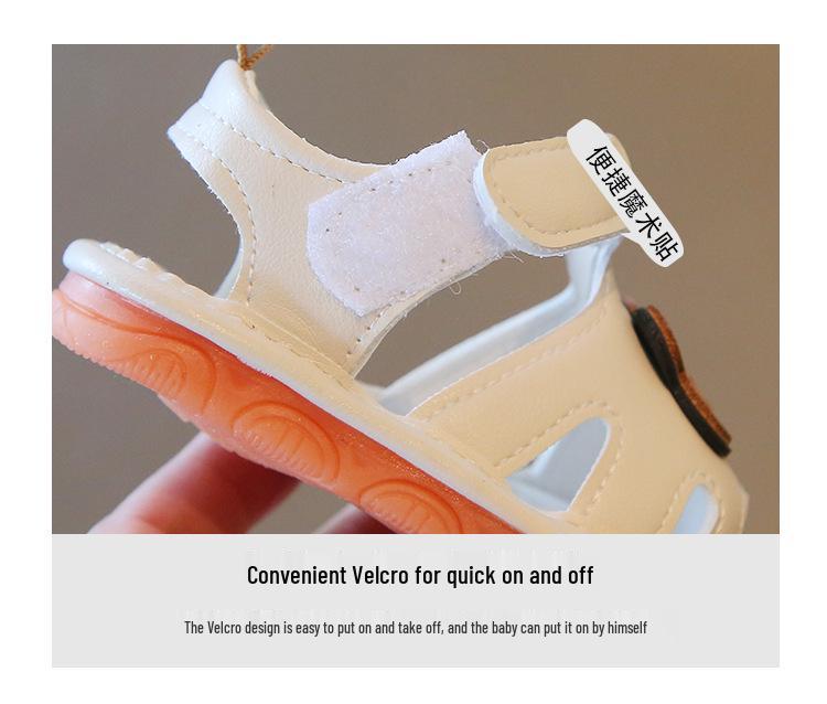 Sandale de vară pentru bebeluși: Pantofi cu Talpă Moale, Antiderapanți, Anti-Lovire pentru Bebeluși 0-12 Luni