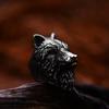 Beier Neues Design Vintage Cool Nordisch Wikinger Wolf Ring Mit Geschäft Hohe Qualität Edelstahl Tier Ring Für Männer Modeschmuck