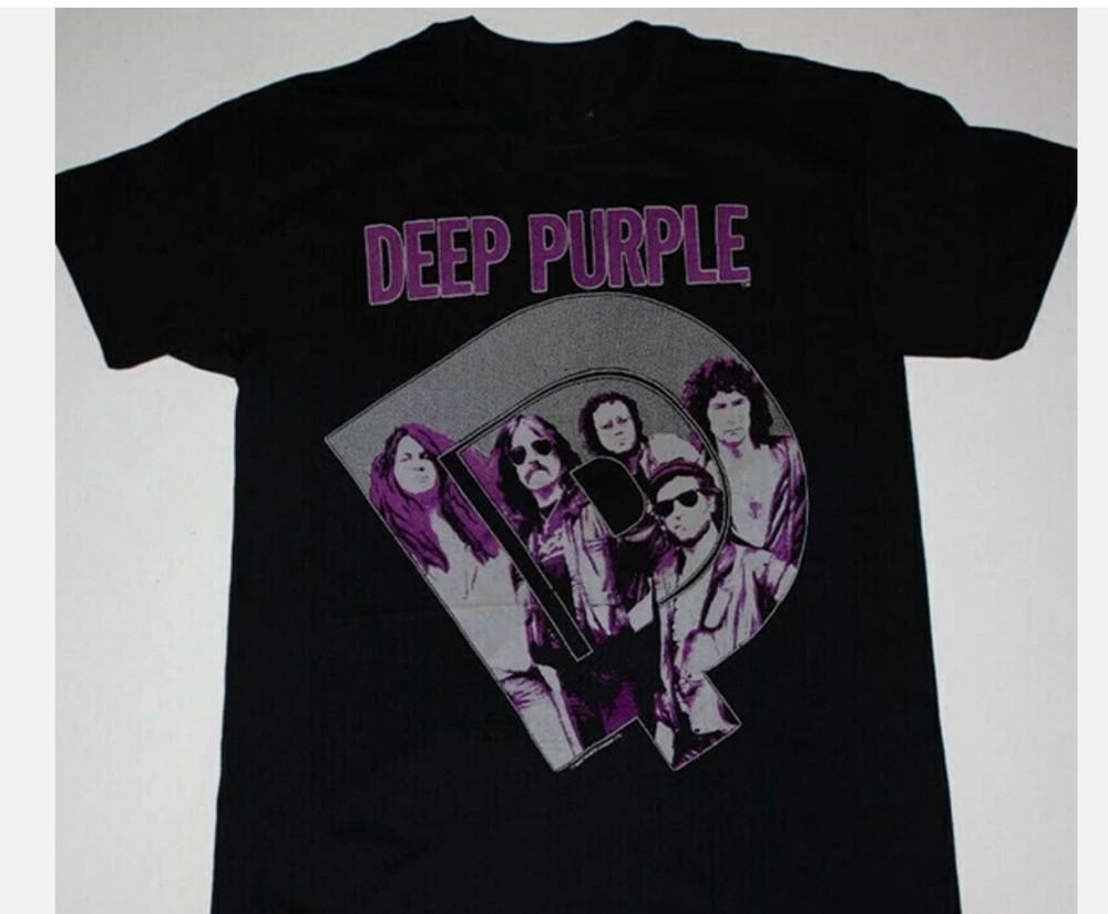 pERFECT sTRANGERS vINTAGE dEEP pURPLE sHIRT cLASSIC bLACK uNISEX