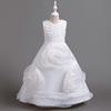Girls' Long Dresses Big Flower Small Pearl Princess Dresses Walking Host Party Dresses Skirts 8623  Little Girl's Favourite Dress Dresses