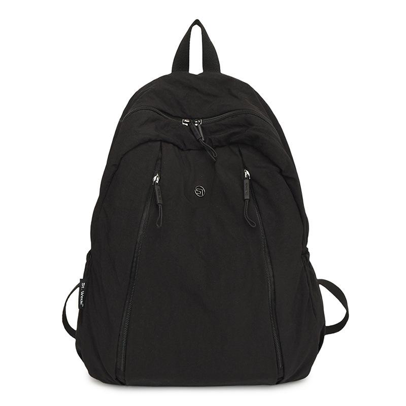 Streamlined Handbag Shoulder Backpack - Sporty Casual Fashionable Solid Color Minimalist Bag Model 8003 One Size 2239₽