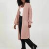 Übergroßer Strick-Cardigan-Pullover mit langen Ärmeln für Damen, Winter, lockere Passform, Übergröße, V-Ausschnitt, offene Vorderseite, langer Mantel