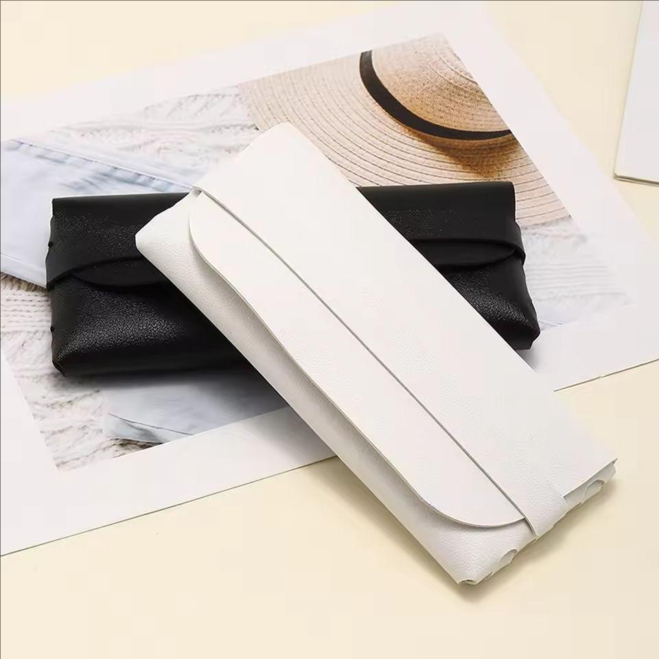 Xiaomi Black and White Soft and Stylish Leather Glasses Cases - Glasses Protection Bags, Travel Accessories for Men and Women - Stylish