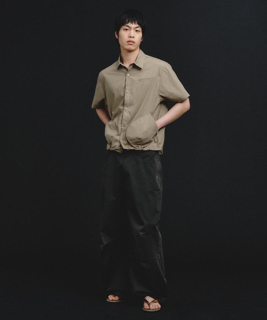 INTEMPOMOOD Arc Pocket Shirt_Beige