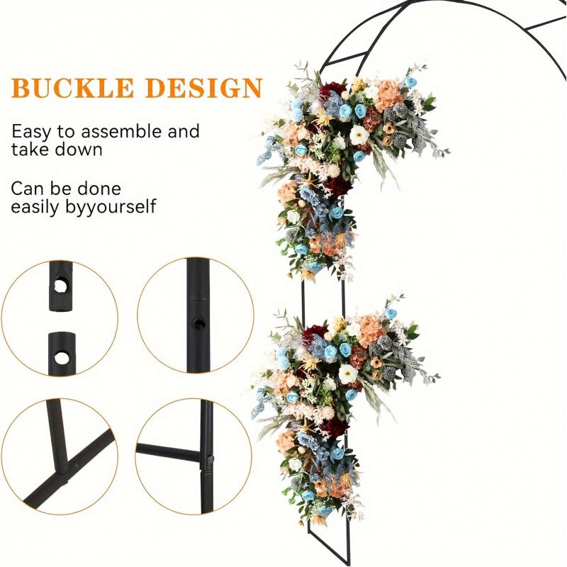 Climbing Plant Support Garden Arch Rose Flower Stand Outdoor Courtyard Wedding Decoration Balloon Arch Stand Climbing Vine Flowe