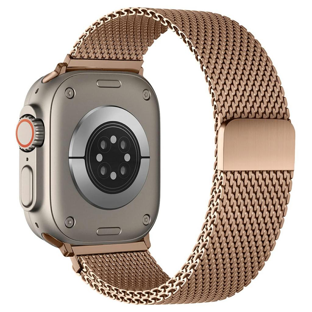 Thick Mesh Colored Strap for Apple Watch Series 10 9 8 7 SE 6 5 4 3 2 1 42mm 41mm 40mm 38mm Milanese Metal Watch Band Magnetic Clasp