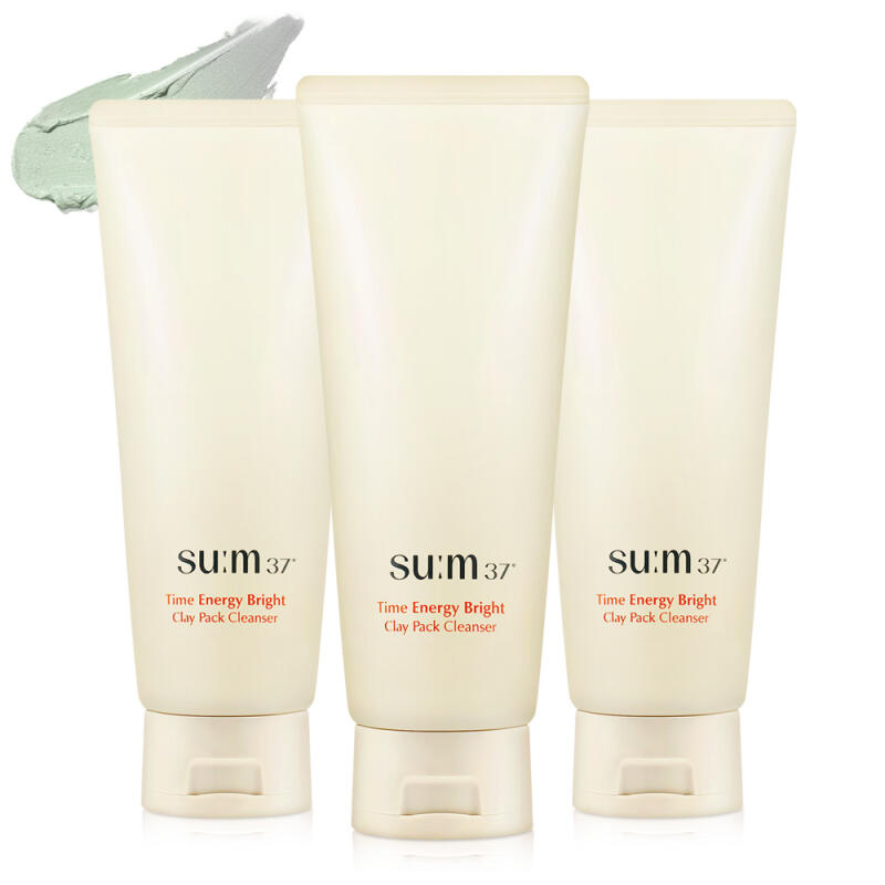 SUM37 Time Energy Bright Clay Pack Cleanser x3