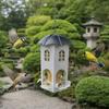 Waterproof Castle Bird Feeder Squirrel Proof Bird Feeding Station Creative Hummingbird Feeder  Yard