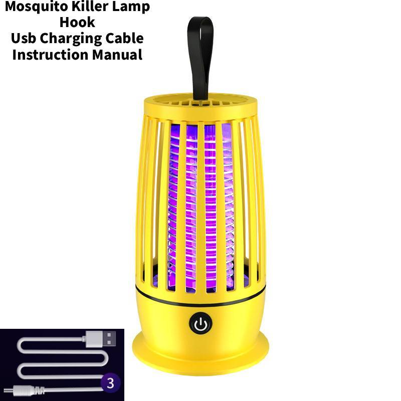 Mückenvernichter Lampe USB Wiederaufladbar Innen Außen Mit Elektrischem Schlag Für Camping Und Heimgebrauch