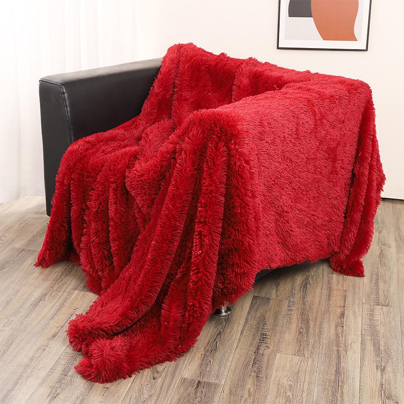 Bestseller Tie-Dye Plüschdecke: Ganzjahres-Sofa- & Büro-Nickerchen-Decke
