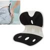 Back and Lumbar Support Breathable Fabric Petal Shaped   Chair Seating Cushion