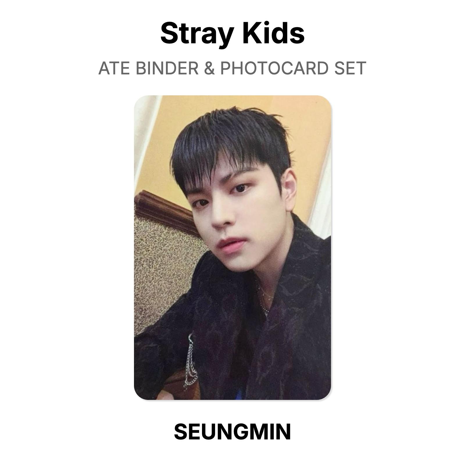 Stray Kids ATE БИНДЕР И НАБОР ФОТОКАРТОЧЕК Официальная Фотокарточка SEUNGMIN