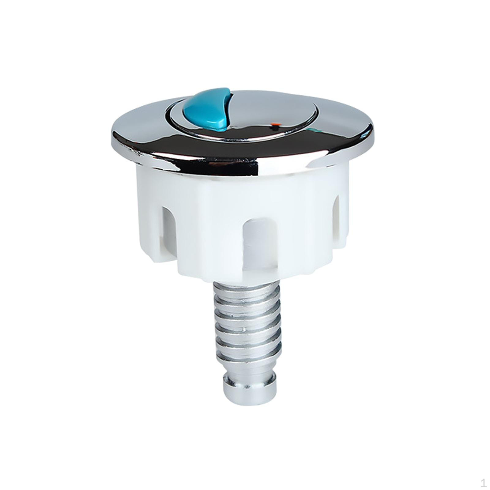 Flush Button Toilet Push Button,Duable Round Water Tank Replacement Parts for Bathroom Oval