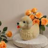 Puppy Duck Figurine, 3D Printed Retriever Pup Duck Ornament, Cute Dog Statue Home Decor, Gift for Dog Lovers