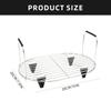 Adjustable Cooking Rack with Silicone Feet Slow Cooker Rack Stainless Steel Texture Suitable for 8.5 Quart Slow Cooker
