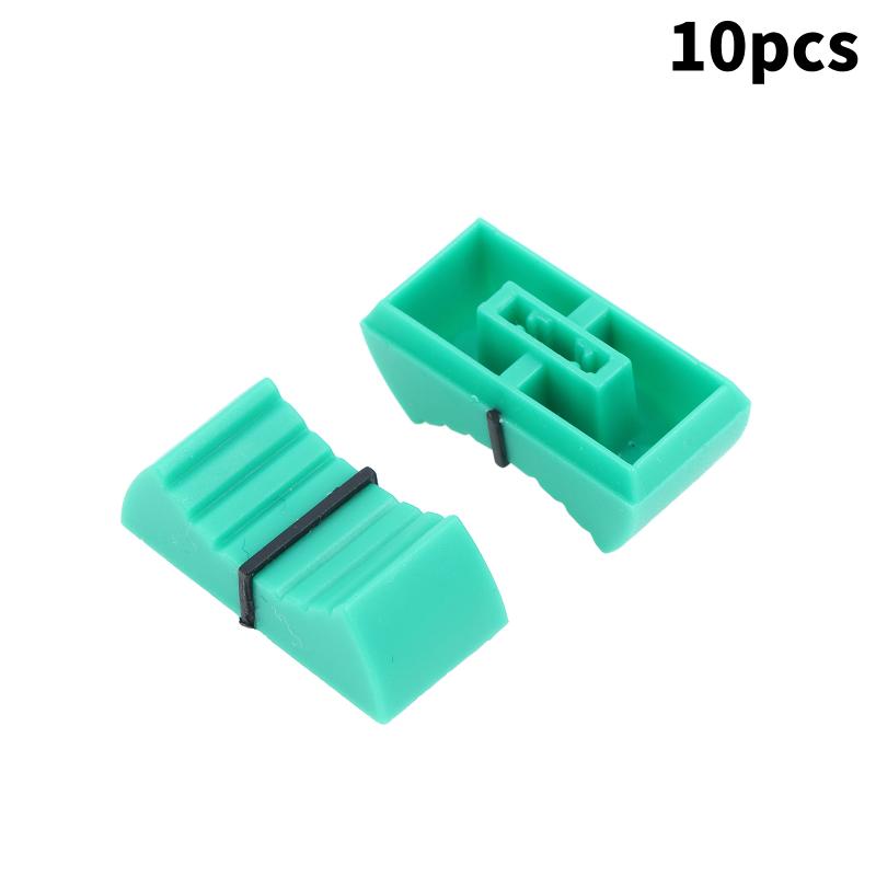 10 Stück 1x8 2x4mm Mixer Elektronische Tastatur Schiebepotentiometer Kunststoffkappe Fader-Kappe Knopf Druckknopf Buchse Druckkappe