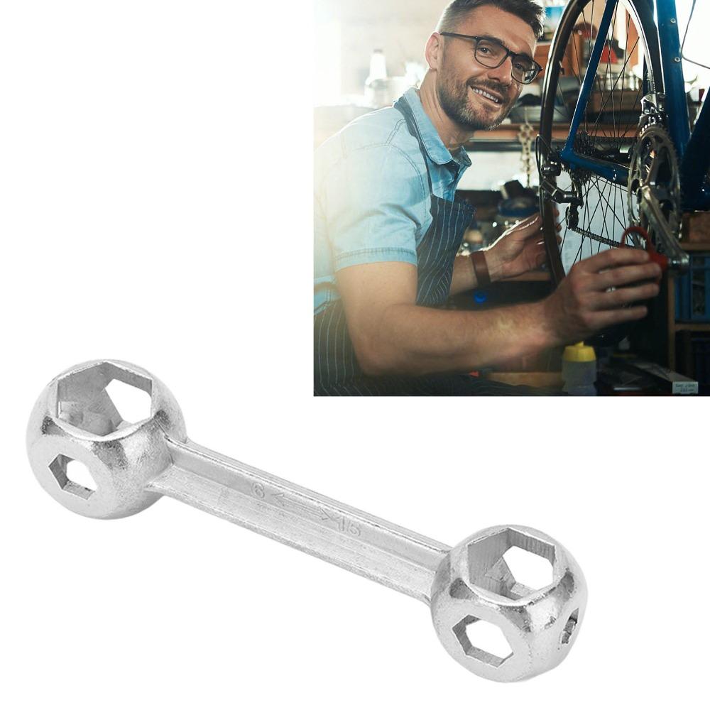 2PCS 6-15mm Hexagonal Bike Wrench 10 in 1 Cycle Spanner Portable Hex Bone Wrench  Bike Repairing