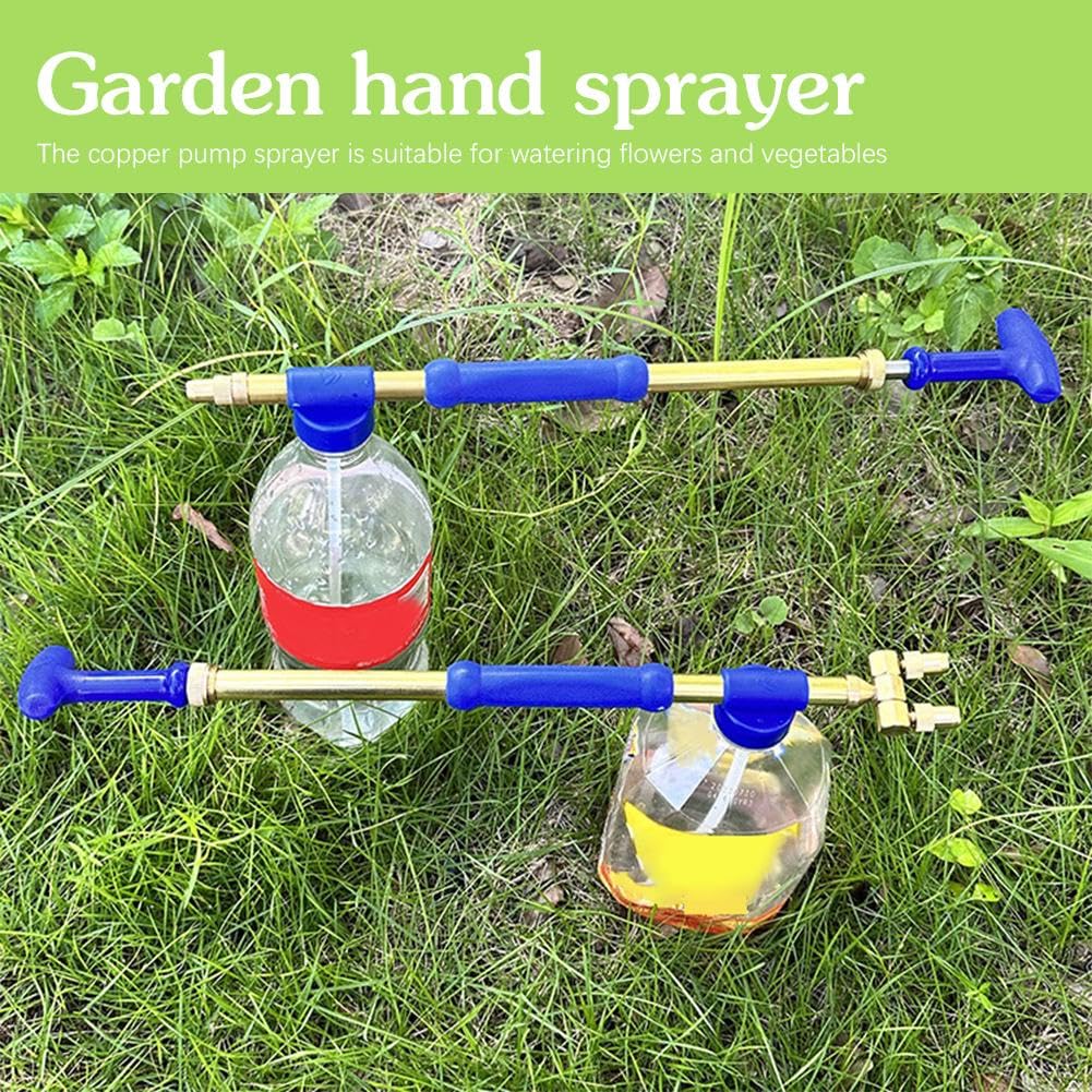 Dual Head Push Pull Sprayer for Beverage Bottles/Soda Bottles Watering Can Spray Rod For Gardening