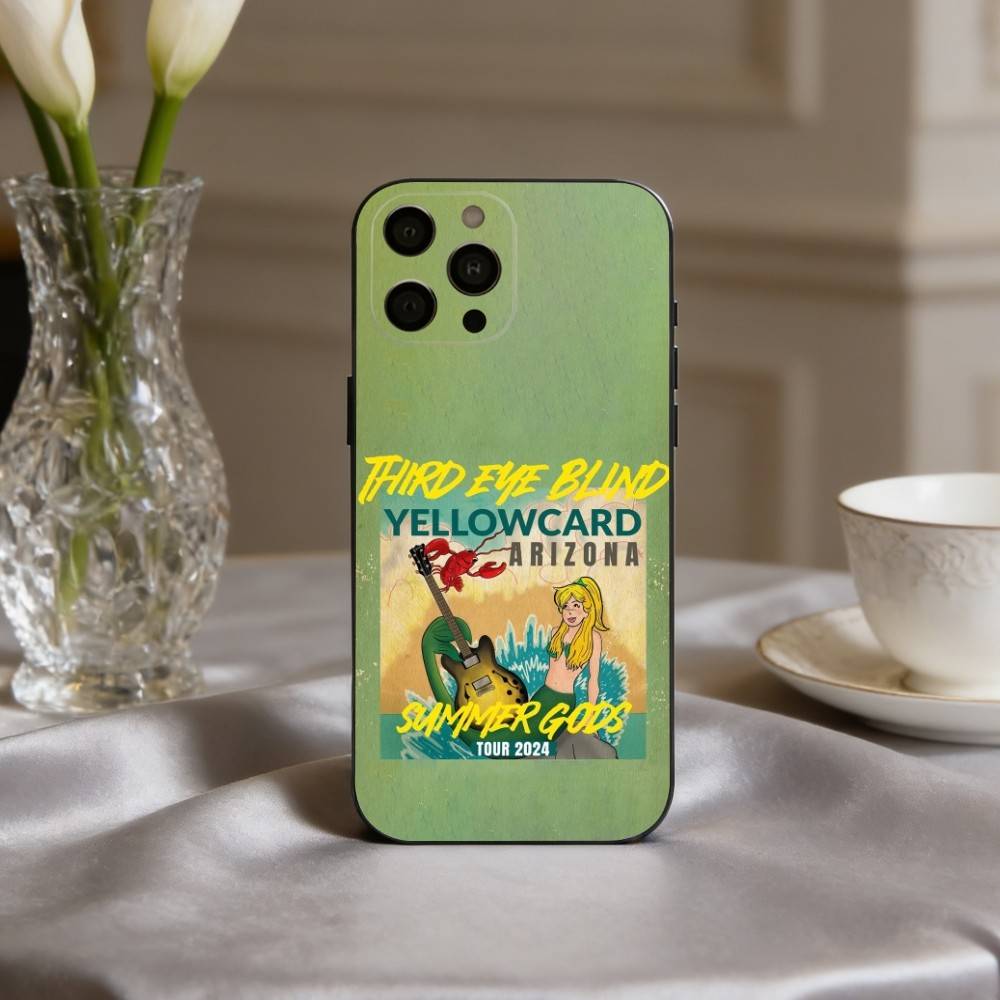 Rockin Y-Yellowcard Band Phone Case Silicone Soft For IPhone 17pro 16 15 14 13 12 11 X XR Plus Pro Max Plus