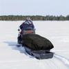 Heavy-Duty Ice Fishing Sled Cover & Snowboard - Fit for Small/Medium Sleds, Winter Storage Cover with Windproof Shield