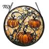 Waterproof Outdoor Branch Decoration Retro Halloween Pendant, Ghost/Bat/Spider Web/Pumpkin Head Print, Dark Theme Holiday Decor Vintage Acrylic