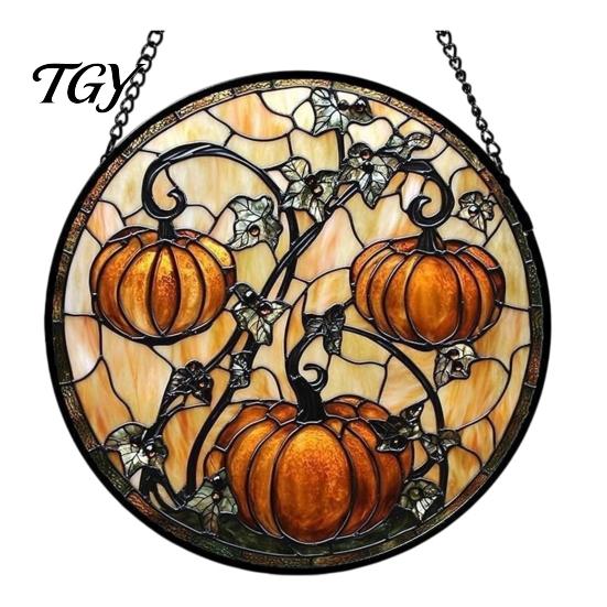 Waterproof Outdoor Branch Decoration Retro Halloween Pendant, Ghost/Bat/Spider Web/Pumpkin Head Print, Dark Theme Holiday Decor Vintage Acrylic
