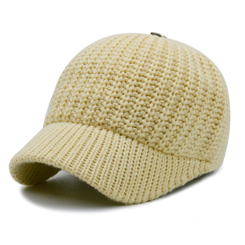 Crochet Knit Baseball Cap for Sun for Protection Brim Outdoor Sports for Snapbac