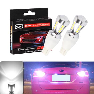 2 pz 1000Lm W16W T15 HA CONDOTTO Le Lampadine Canbus Errore Obc Libero HA CONDOTTO LA Luce di Backup 921 912 W16W HA CONDOTTO Le Lampadine Auto lampada di retromarcia Xenon Bianco D030